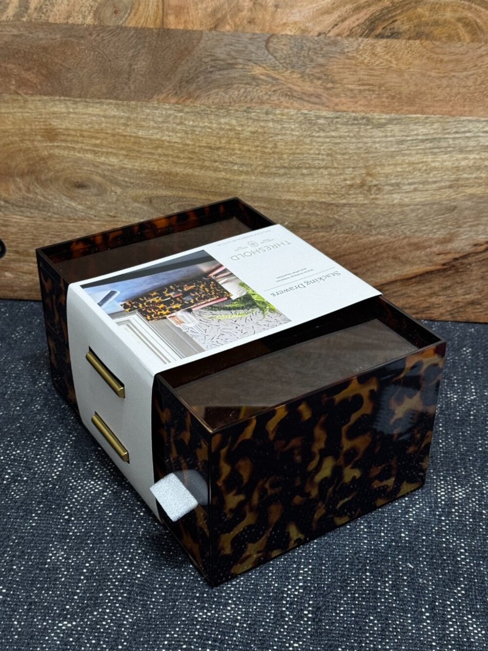 Threshold™ Multi-Function Stacking Drawers Beauty Organizer, Animal Print - Picture 3 of 16